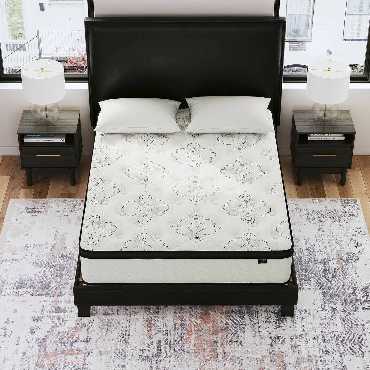 10 Inch Hybrid Full Mattress in a Box White E5778