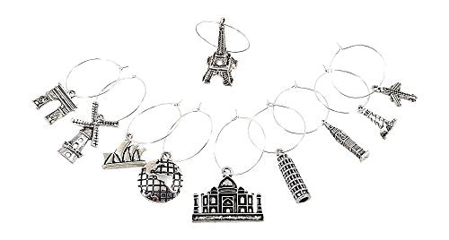 10 Piece Wine Charm Set S9589