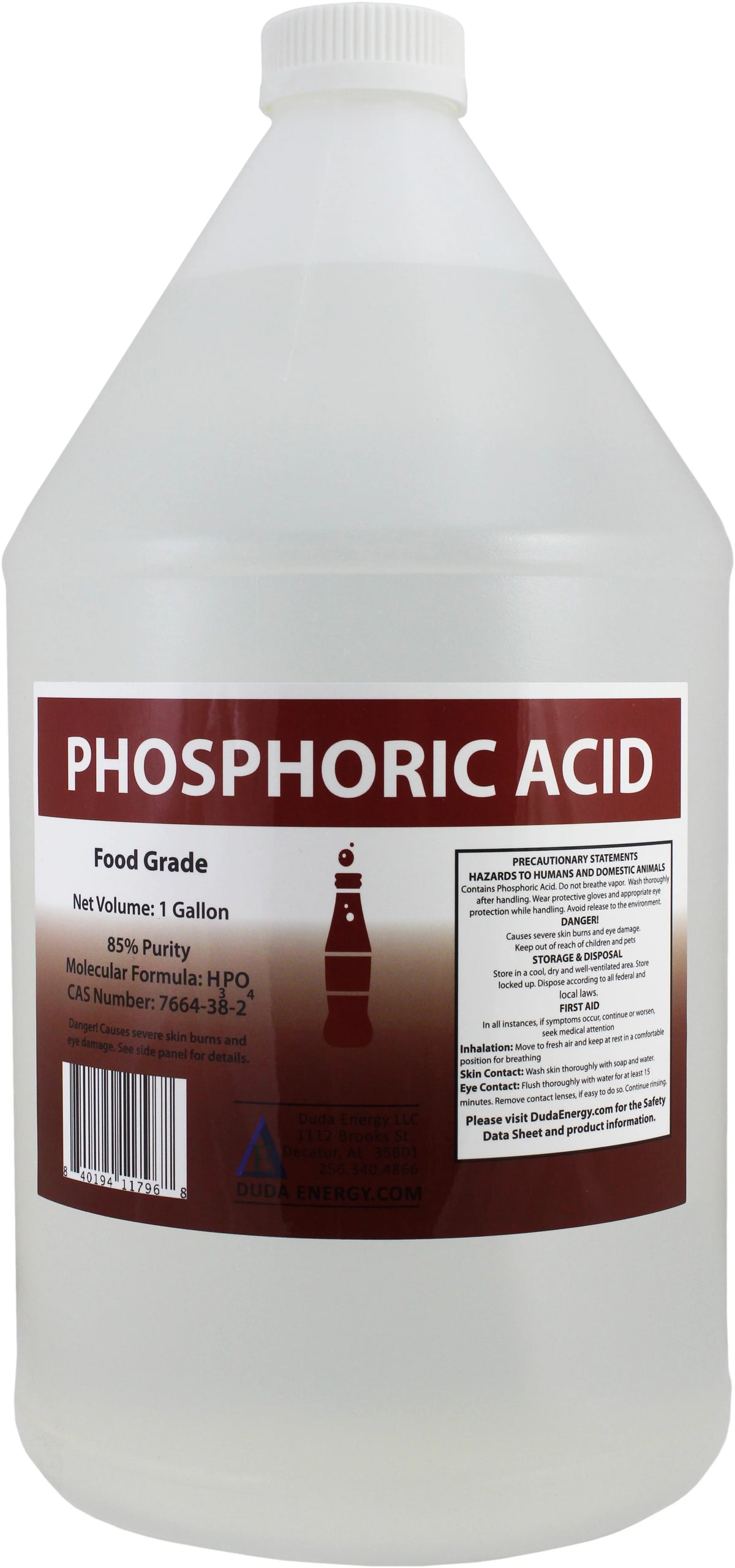 1 Gallon 85% Food Grade Phosphoric Acid Q429